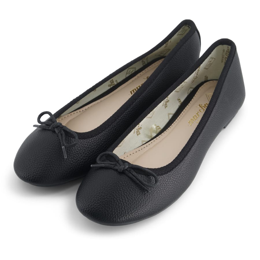 נעלי בלרינה / נעלי בובה שחורות- Raisin