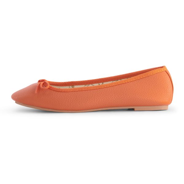 נעלי בלרינה כתומות נעלי בובה - Orange Raisin